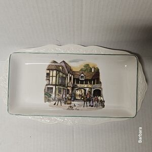 Vintage Old Foley, James Kent Ltd, "Stirrup Cup" Sandwich/Serving Plate